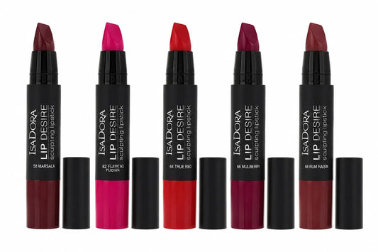 Isadora Lip Desire Sculpting Lipstick 3.3g Pack of 5 Various Shades Isadora
