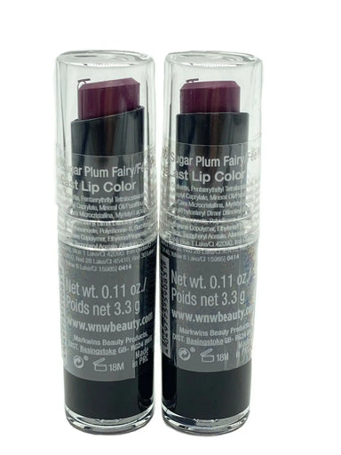 WET N WILD SUGAR PLUM FAIRY MEGALAST LIP COLOR 3.3g (SET OF 2) - The Beauty Store