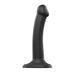 Strap-on-Me Semi-Realistic Dual Density Bendable Dildo Black Small