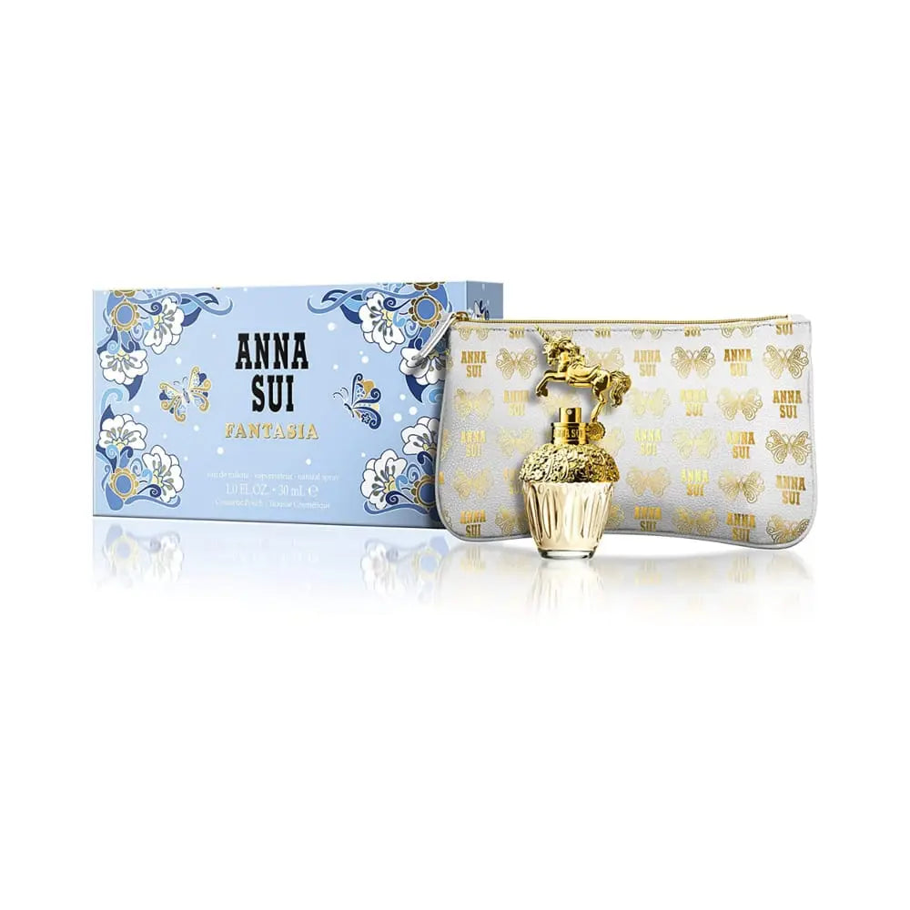 Anna Sui Fantasia Gift Set EDT Spray 30ml + Cosmetic Bag - The Beauty Store